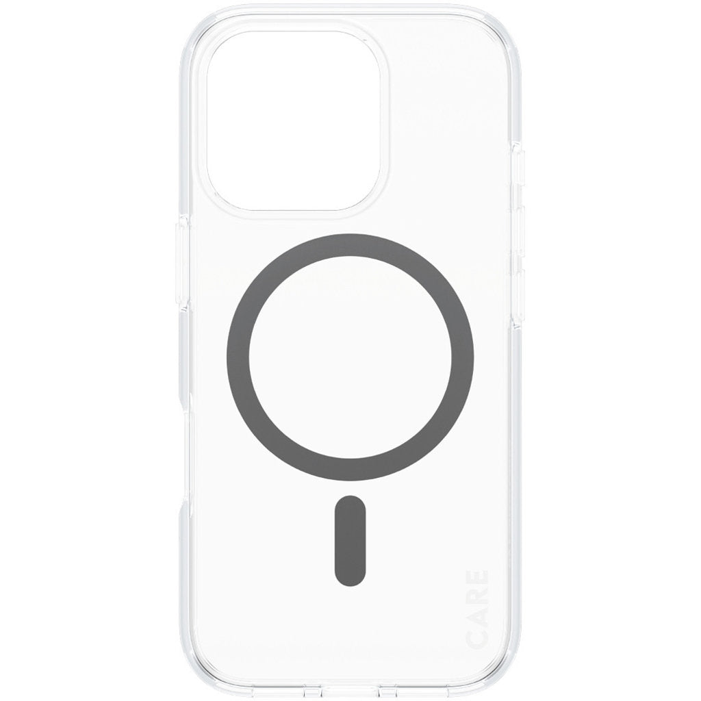 CARE by PanzerGlass Flagship Case Transparent Urban Combat w. Black MagSafe iPhone 16 Pro