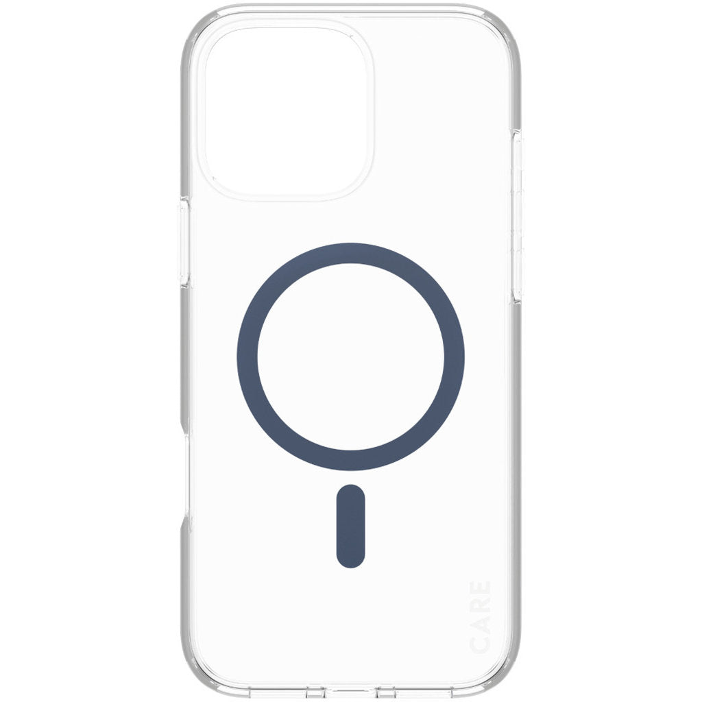 CARE by PanzerGlass Flagship Case Transparent Urban Combat w. Blue MagSafe iPhone 16 Pro Max