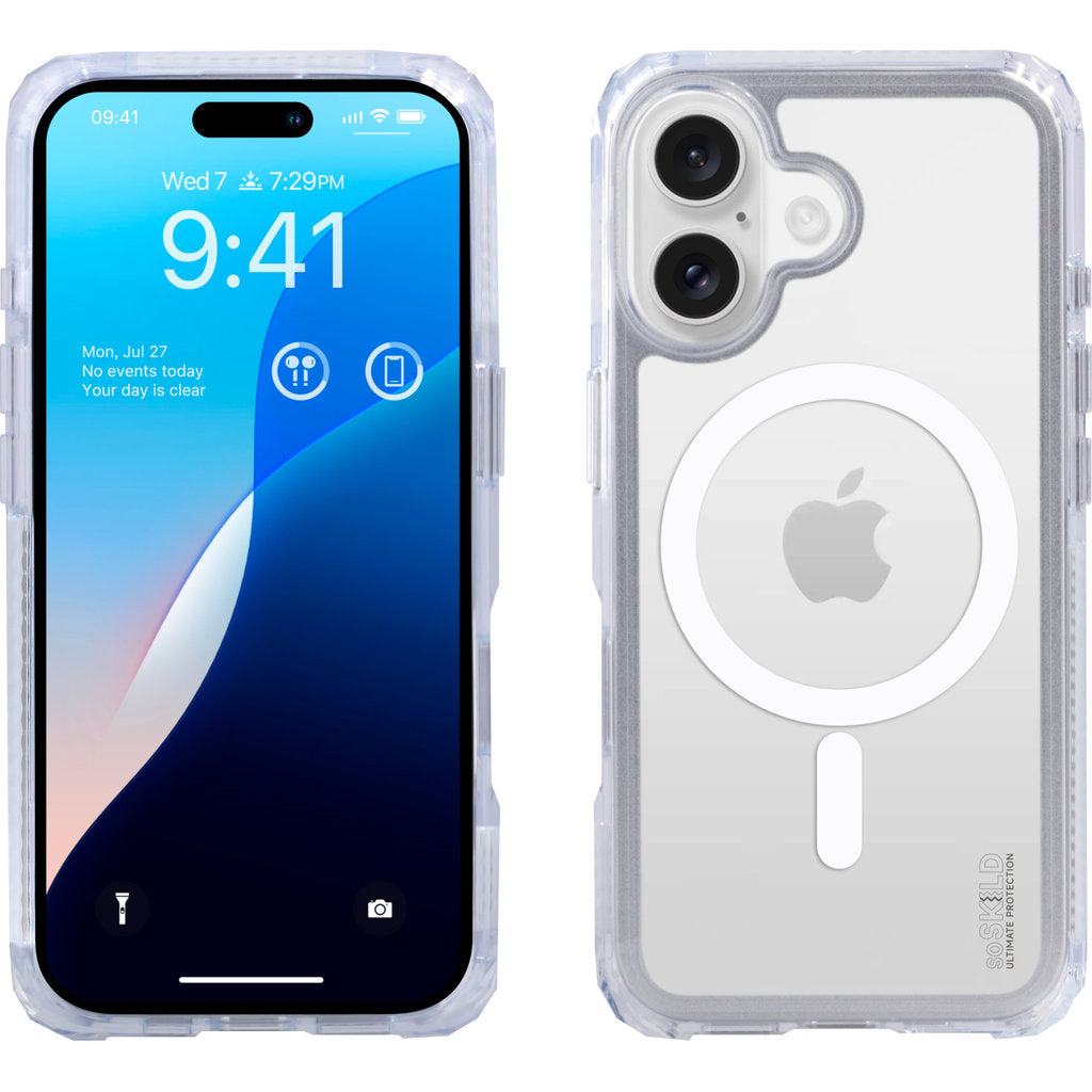 SoSkild Apple iPhone 16 Defend Case Magnetic Ring Transparent