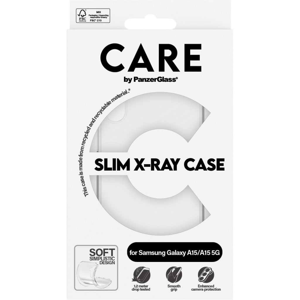 CARE by PanzerGlass Fashionable Case Transparent X-Ray Soft Basic Samsung A15 5G