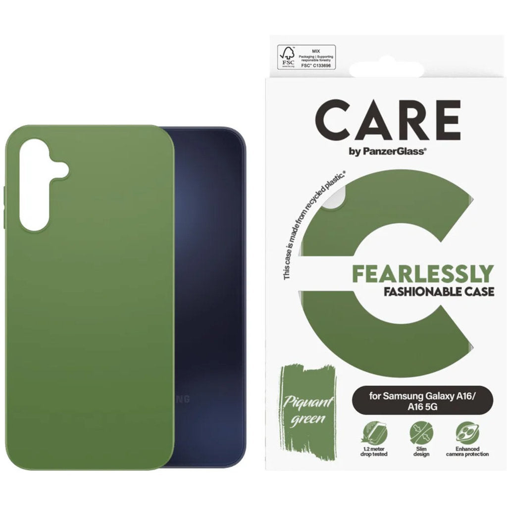 CARE by PanzerGlass Fashionable Case Grün Samsung A16