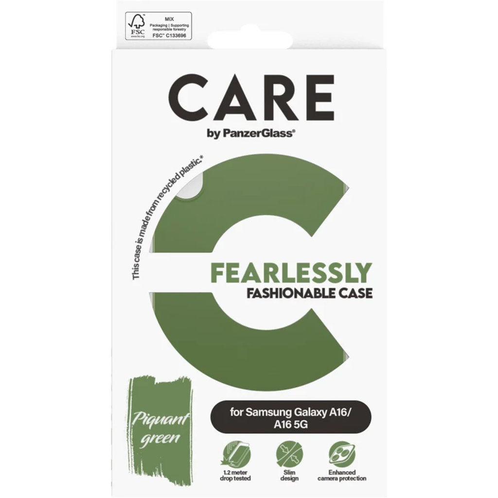 CARE by PanzerGlass Fashionable Case Grün Samsung A16