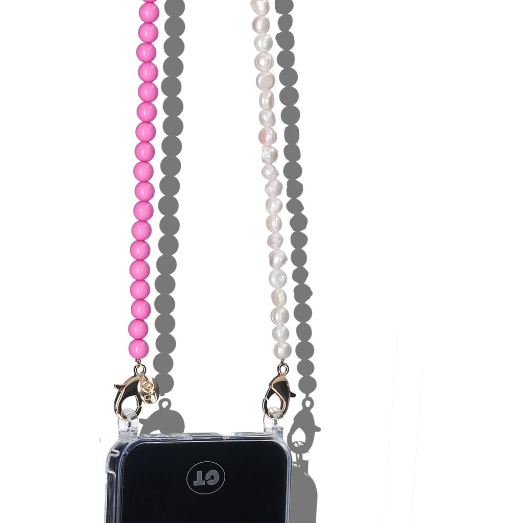Casetastic Lanyard Beads and Pearls - Purple/Pink/Orange (125cm)