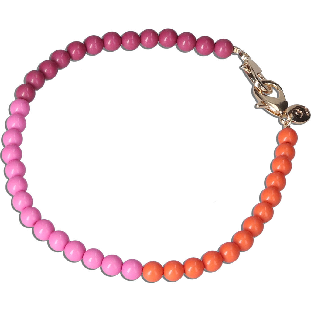 Casetastic Wrist band Beads  - Orange/Pink/Purple (30cm)