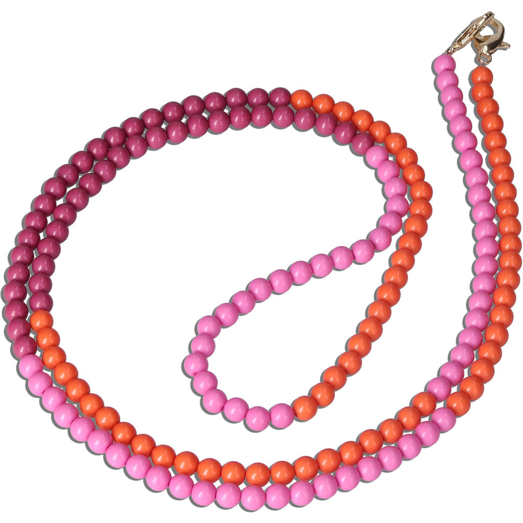 Casetastic Lanyard Beads - Orange/Pink/Purple (125cm)