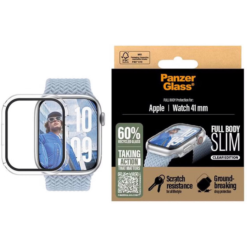 PanzerGlass Full Body Snappie Apple Watch 10/11 42mm - Slim Transparent