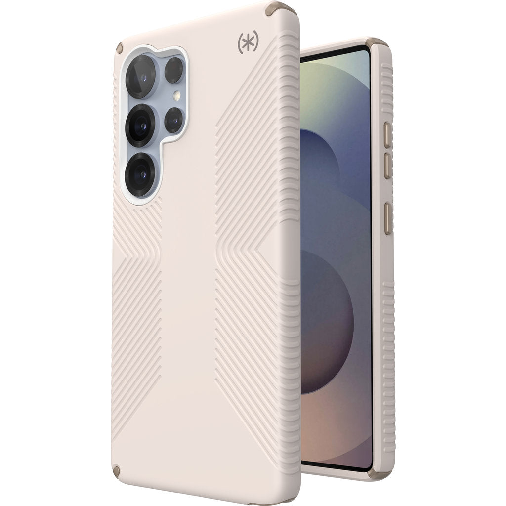 Speck Presidio2 Grip + Magnet Samsung Galaxy S25 Ultra Bleached Bone - with Microban
