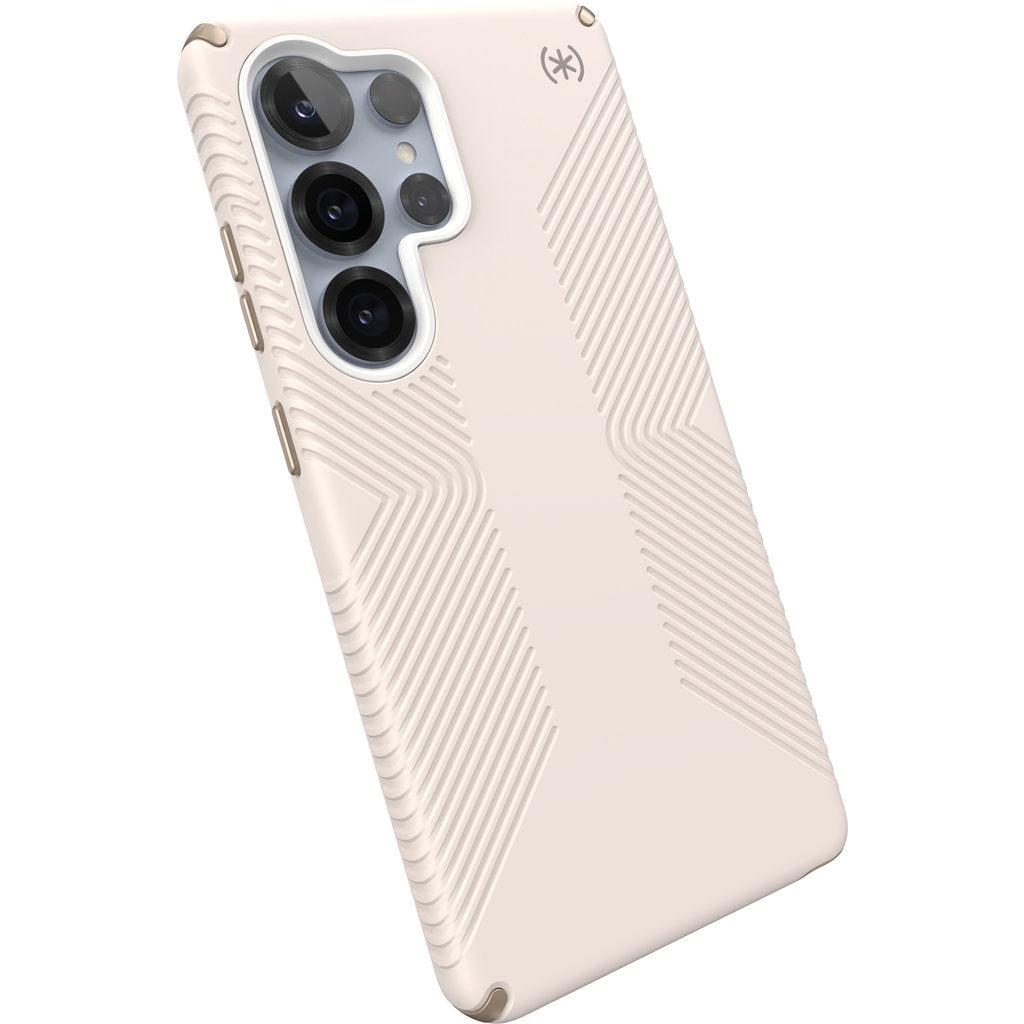 Speck Presidio2 Grip + Magnet Samsung Galaxy S25 Ultra Bleached Bone - with Microban