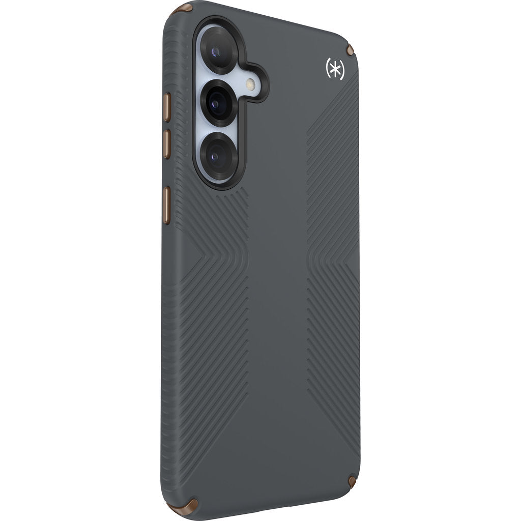 Speck Presidio2 Grip + Magnet Samsung Galaxy S25 Plus Charcoal Grey - with Microban