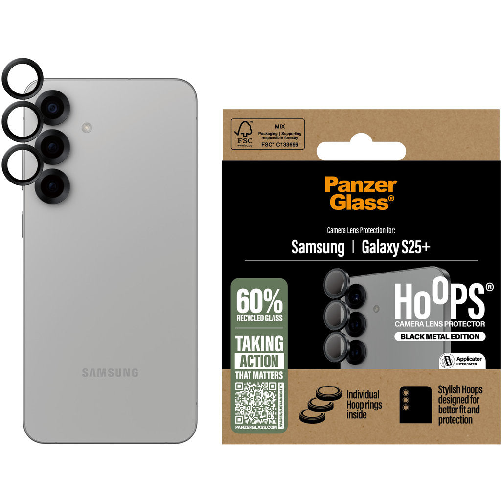 PanzerGlass Hoops Rings Samsung Galaxy S25 Plus Black