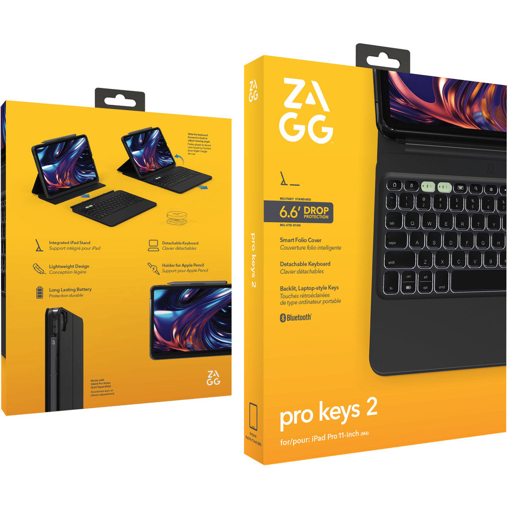 ZAGG Keyboard Pro Keys 2 Apple iPad Pro 11 M4/M5 (2024/2025) Schwarz
