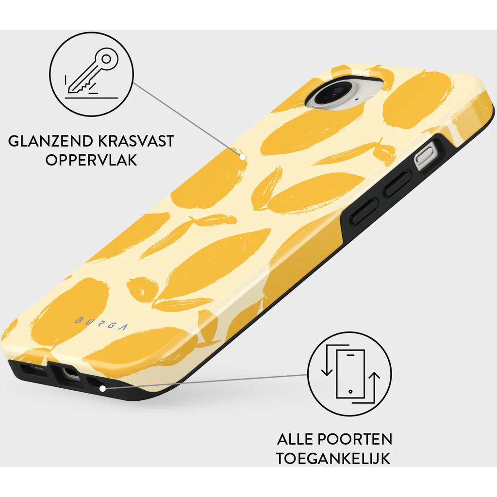 Burga Tough Coque MagSafe Apple iPhone 17e/16e - Tarte au citron