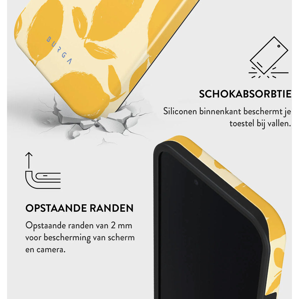 Burga Tough Coque MagSafe Apple iPhone 17e/16e - Tarte au citron