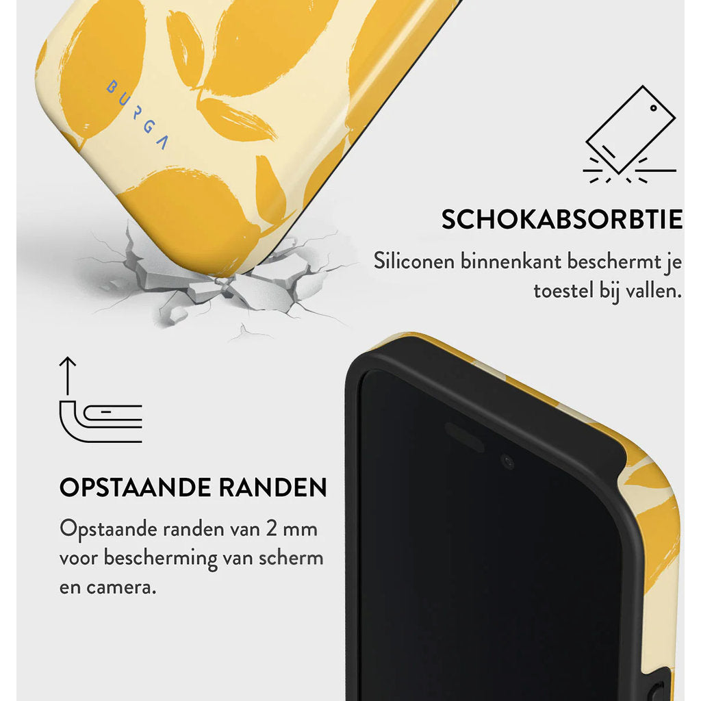 Burga Tough MagSafe Case Apple iPhone 16 - Lemon Tart