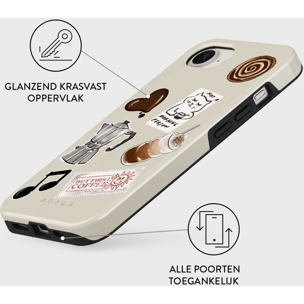 Burga Tough MagSafe Case Apple iPhone 17e/16e - Oat Milk Please