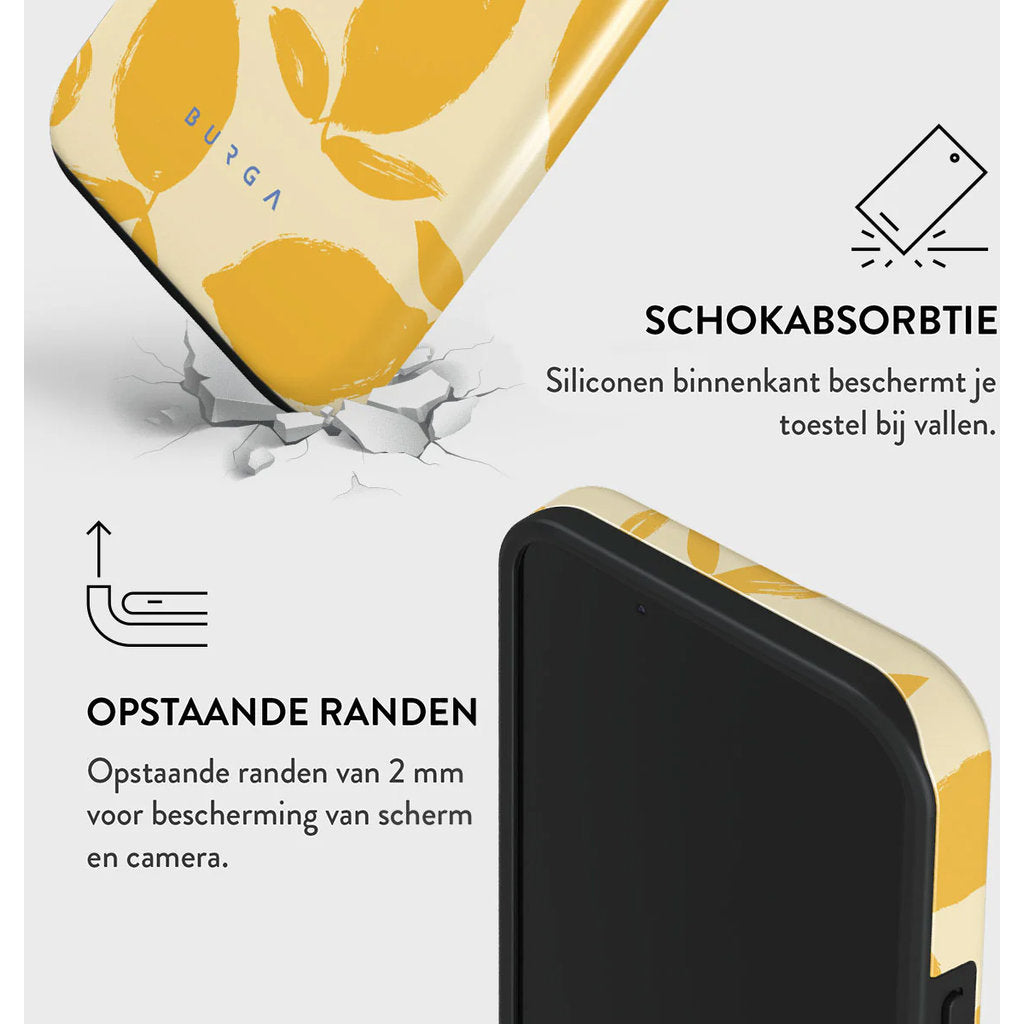 Burga Tough MagSafe Case Apple iPhone 15 - Lemon Tart