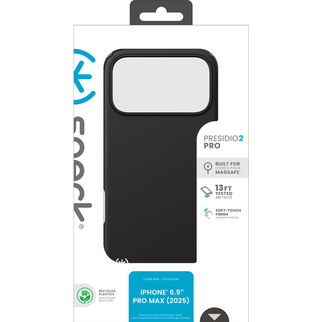 Speck Presidio2 Pro + MS Apple iPhone 17 Pro Max Black - with Microban