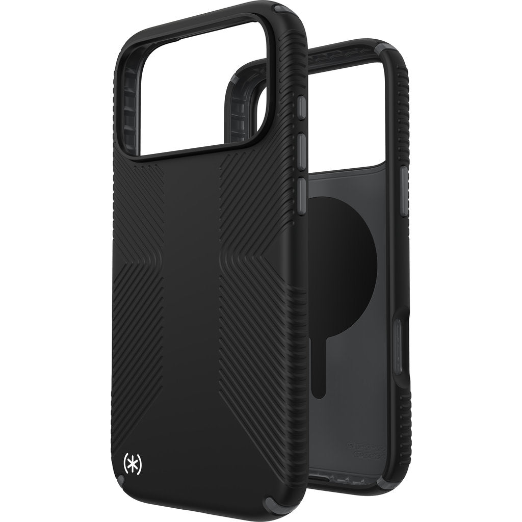Speck Presidio2 Grip + MS Apple iPhone 17 Pro Max Black - with Microban