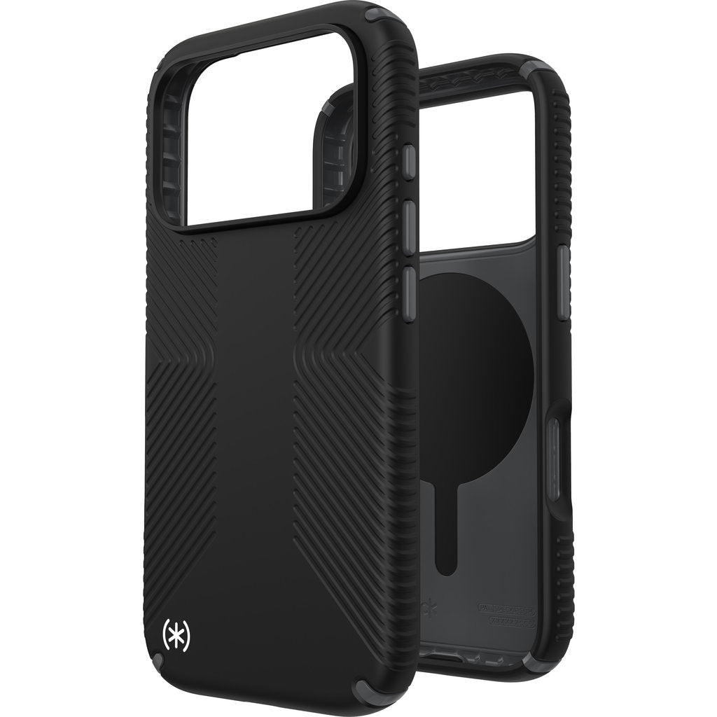 Speck Presidio2 Grip + MS Apple iPhone 17 Pro Black - with Microban