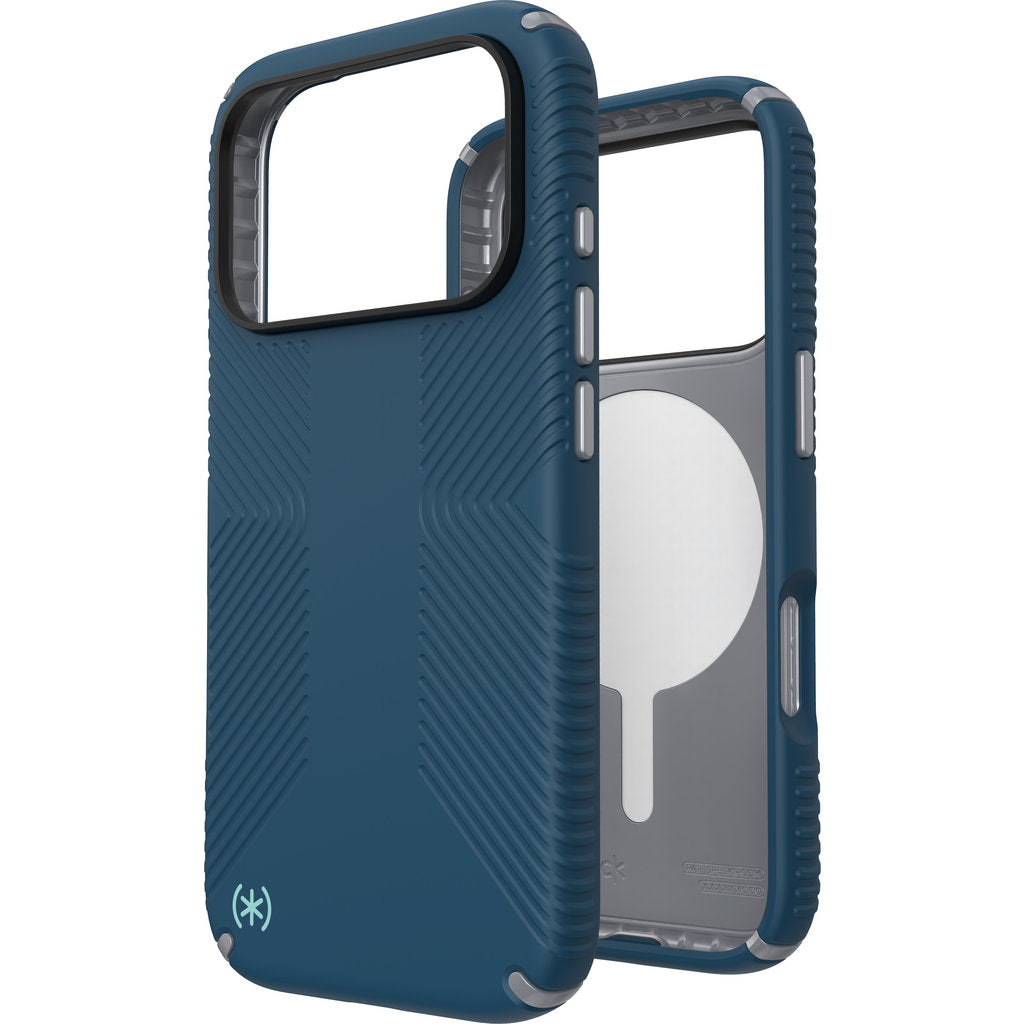 Speck Presidio2 Grip + MS Apple iPhone 17 Pro Deep Sea Blue - mit Microban