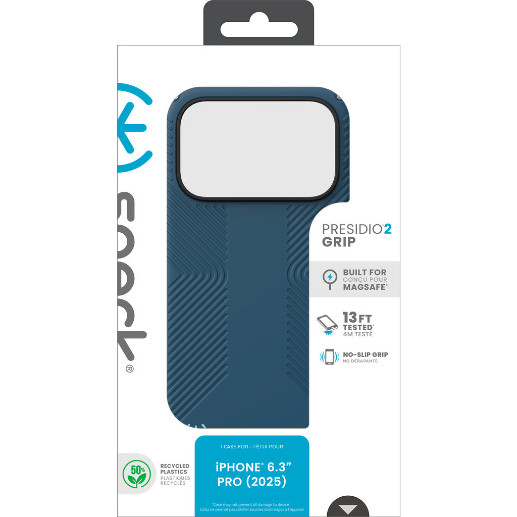Speck Presidio2 Grip + MS Apple iPhone 17 Pro Deep Sea Blue - mit Microban