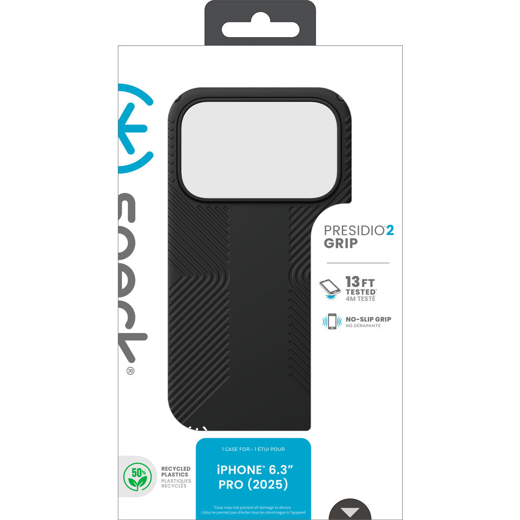 Speck Presidio2 Grip Apple iPhone 17 Pro Black -  with Microban