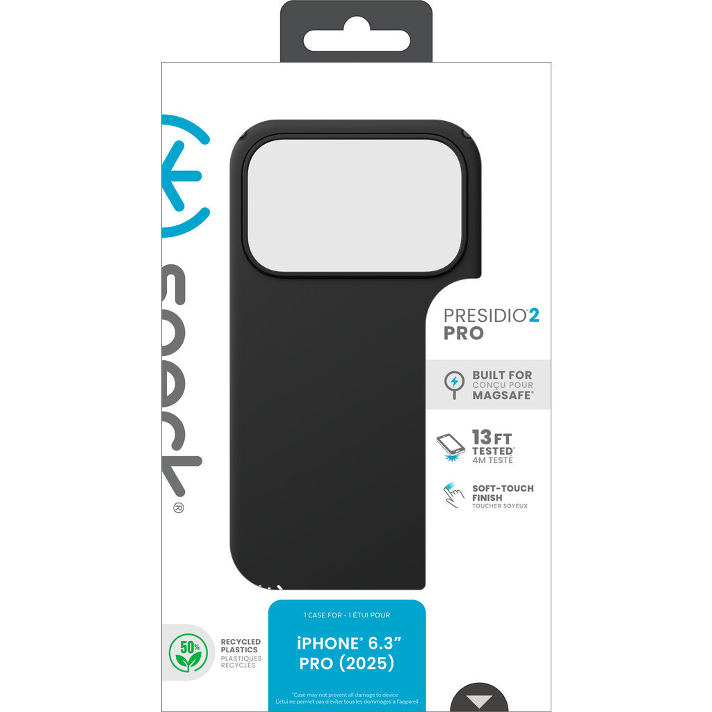 Speck Presidio2 Pro + MS Apple iPhone 17 Pro Black - with Microban