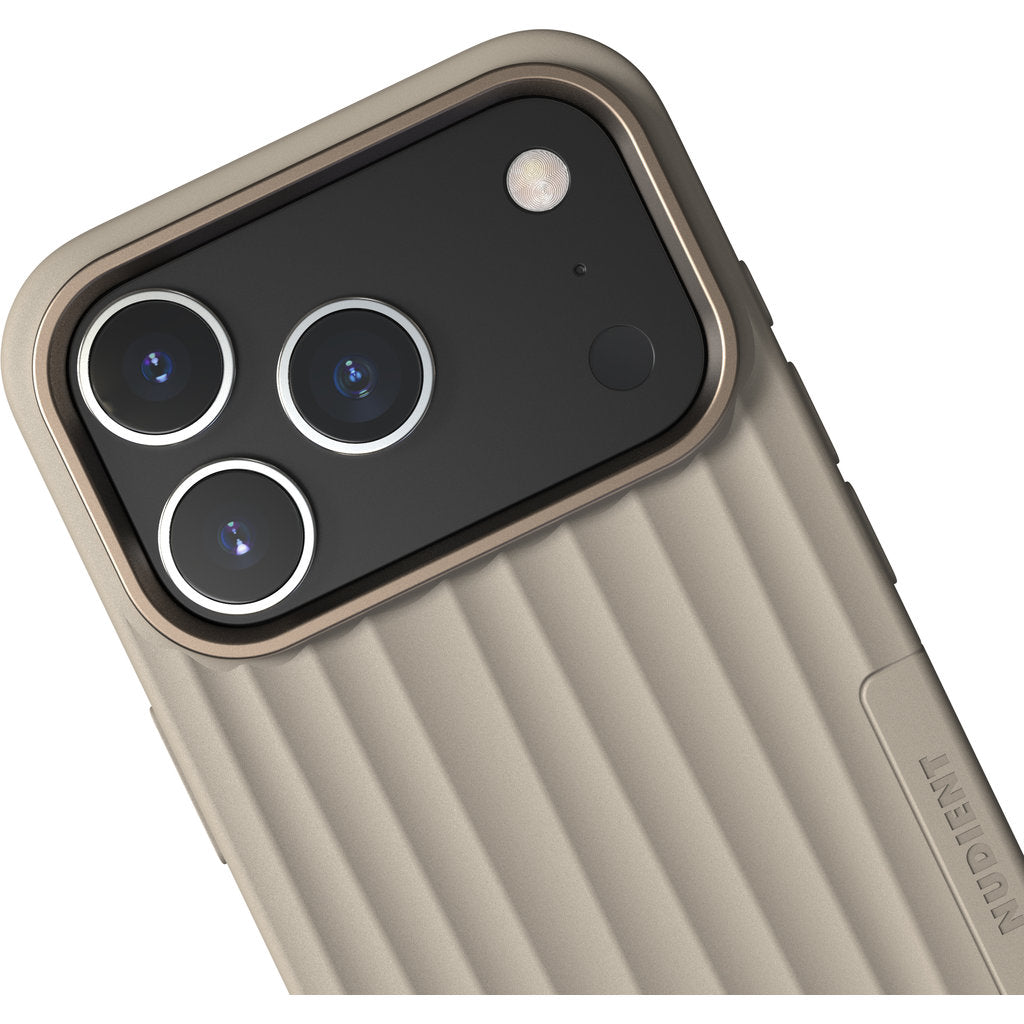Nudient Bold MagSafe Case Apple iPhone 17 Pro Linen Beige