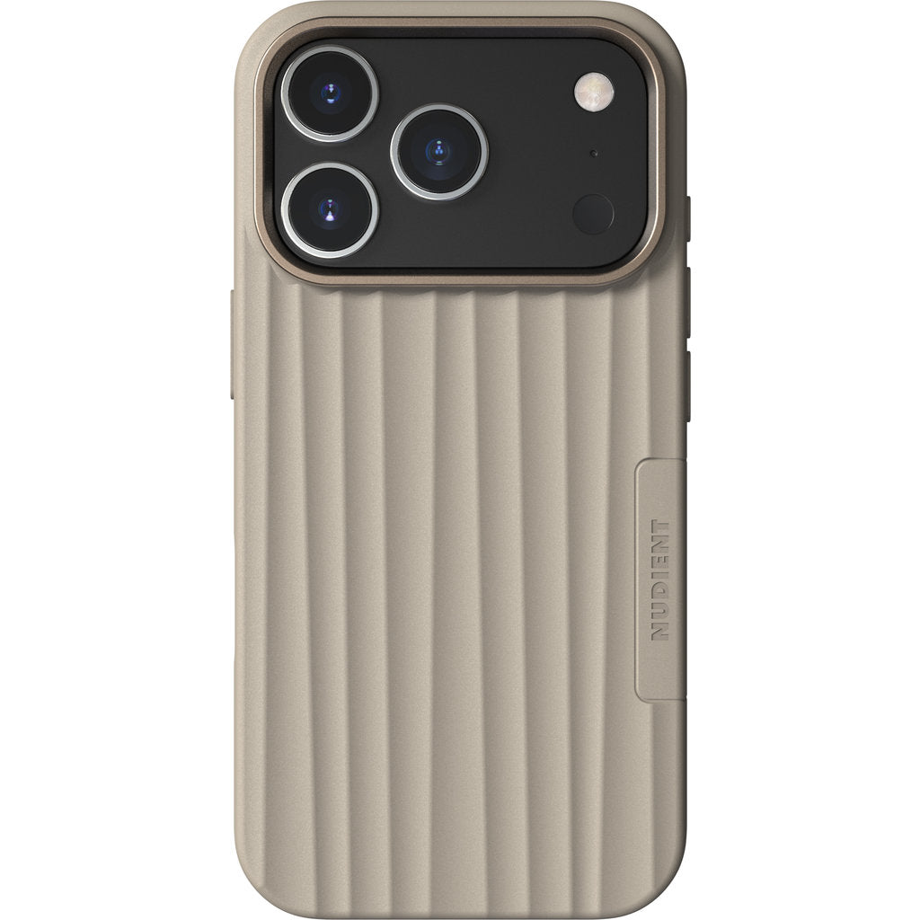 Nudient Bold MagSafe Case Apple iPhone 17 Pro Linen Beige