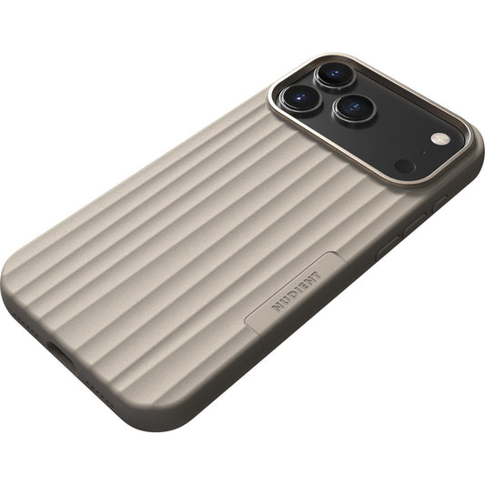 Nudient Bold MagSafe Case Apple iPhone 17 Pro Max Linen Beige