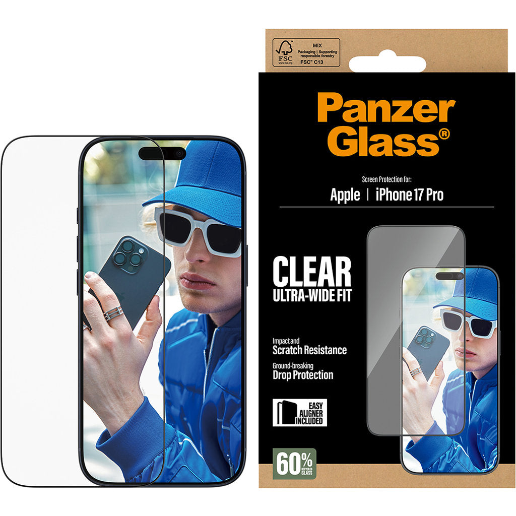 PanzerGlass Apple iPhone 17 Pro - Ultra-Wide Fit