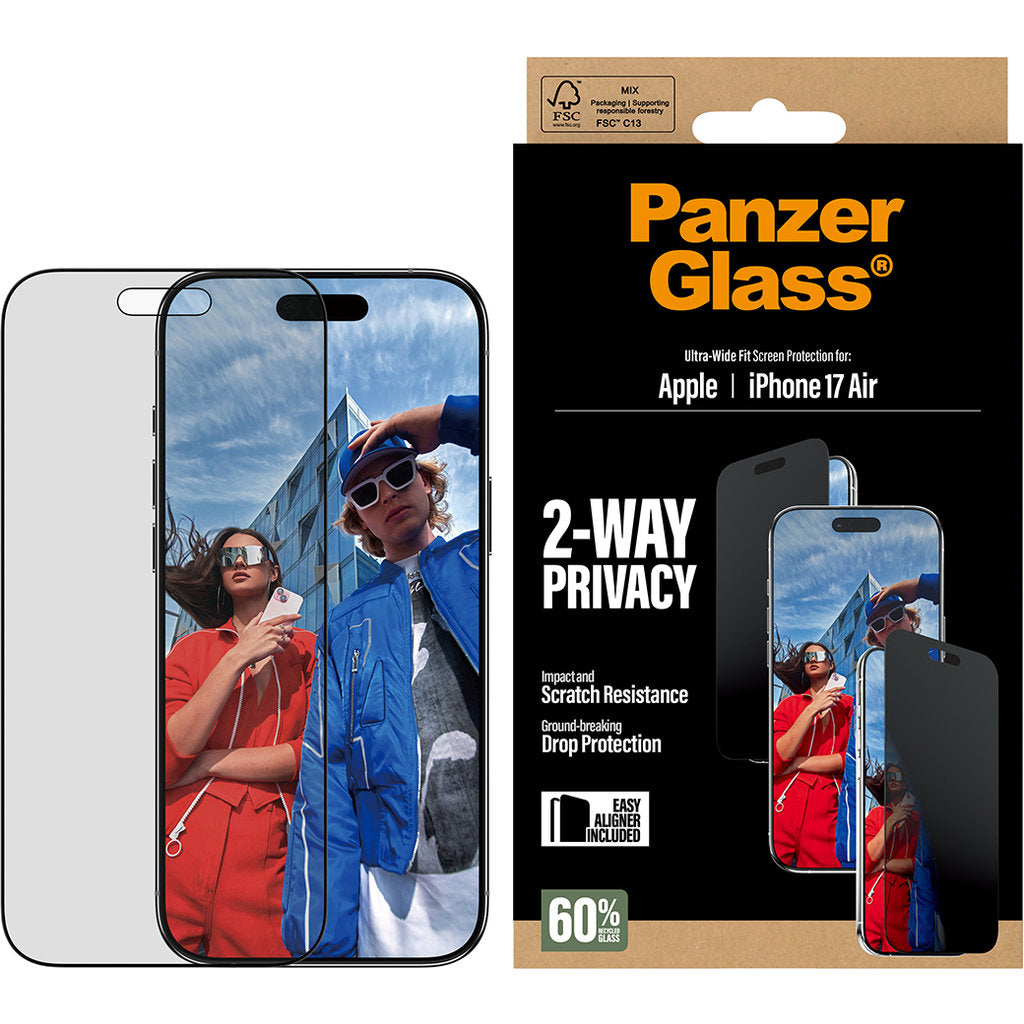 Panzerglass Apple iPhone 17 Air - Ultra-Wide Fit Privacy Glass