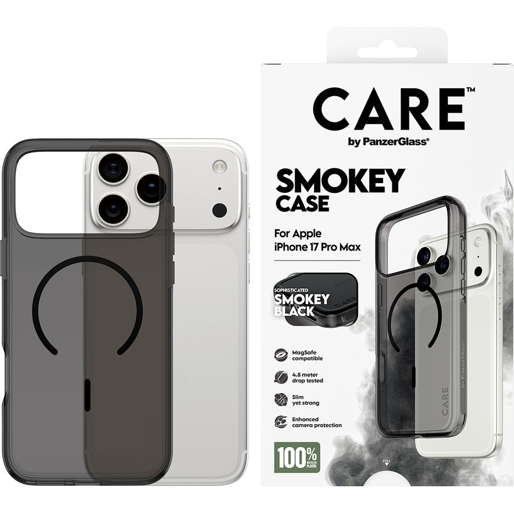 CARE by PanzerGlass Urban Explorer Smokey Black MagSafe iPhone 17 Pro Max