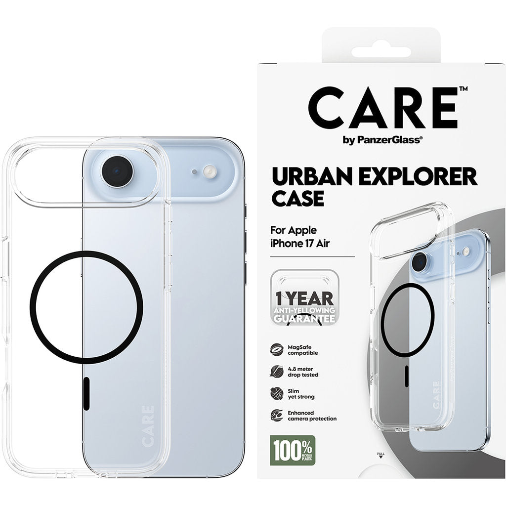 CARE by PanzerGlass Urban Explorer Transp. Black MagSafe iPhone Air
