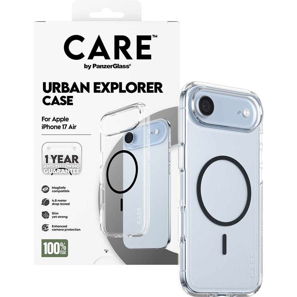 CARE by PanzerGlass Urban Explorer Transp. Black MagSafe iPhone Air