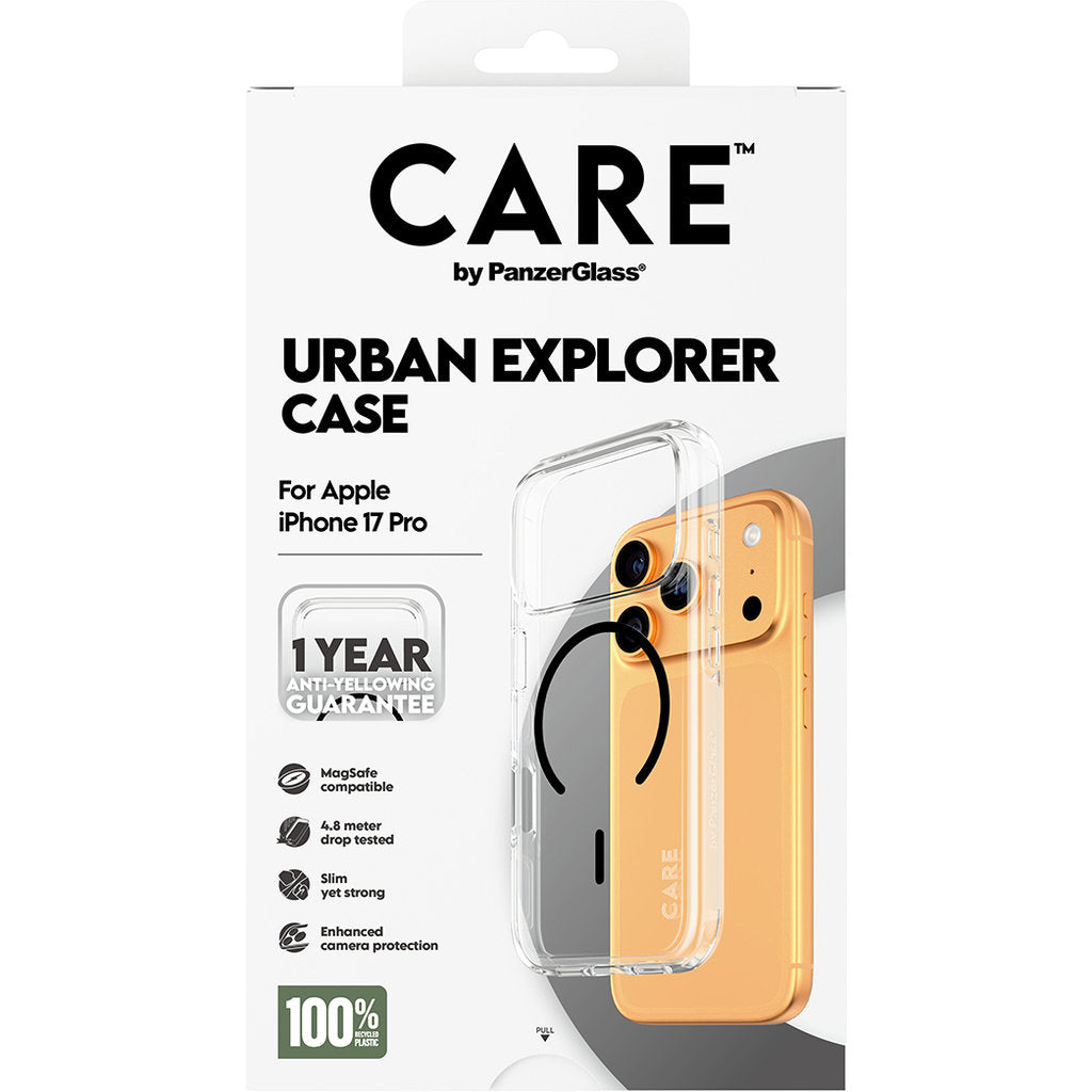 CARE by PanzerGlass Urban Explorer Transp. Black MagSafe iPhone 17 Pro