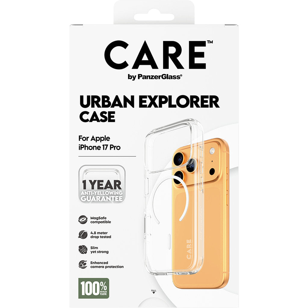 CARE by PanzerGlass Urban Explorer Transp. White MagSafe iPhone 17 Pro