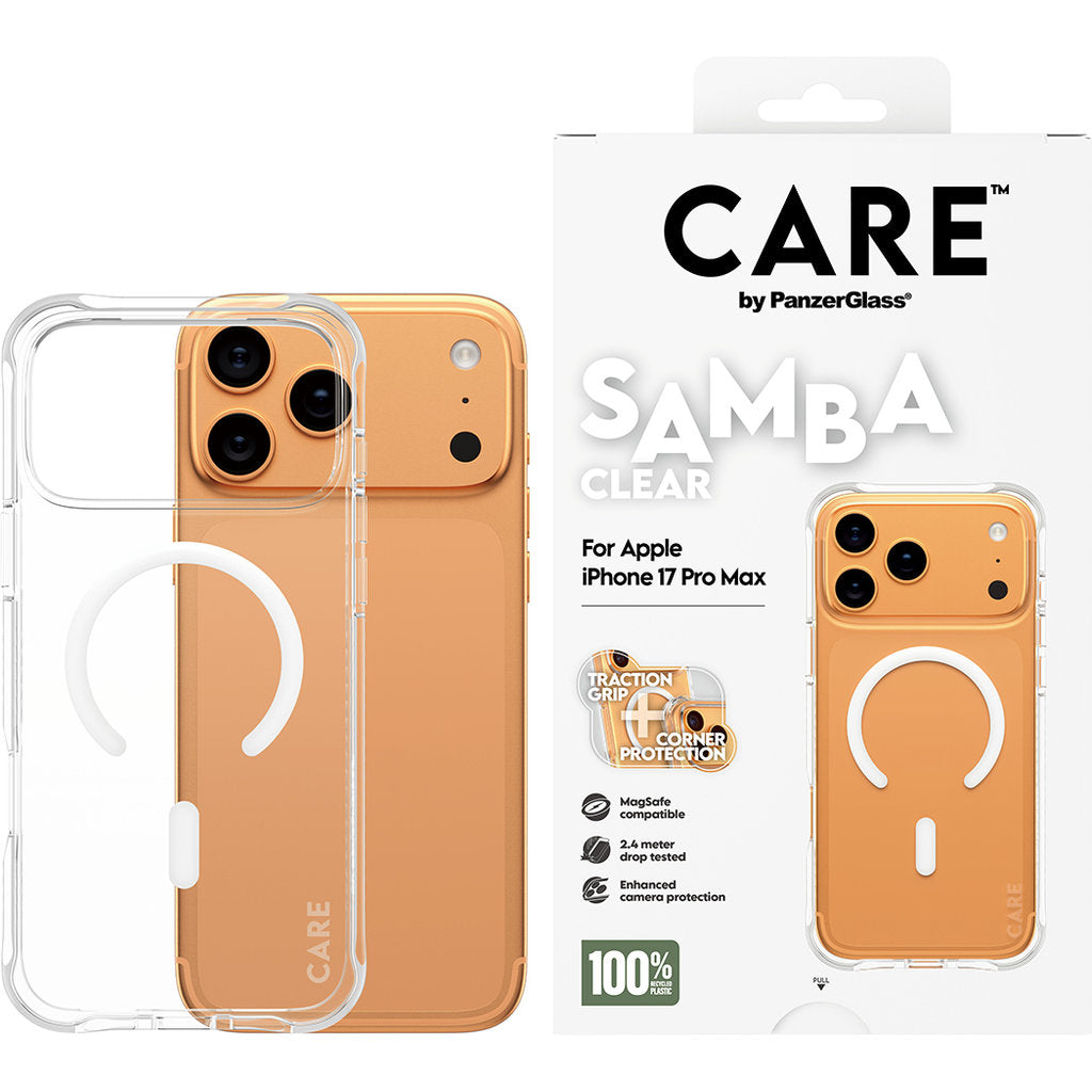 CARE by PanzerGlass Fashionable Case Samba Transparent MagSafe iPhone 17 Pro Max