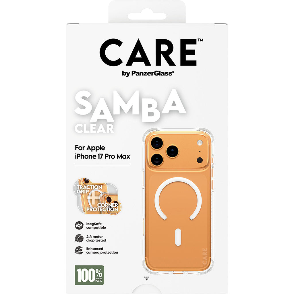CARE by PanzerGlass Fashionable Case Samba Transparent MagSafe iPhone 17 Pro Max