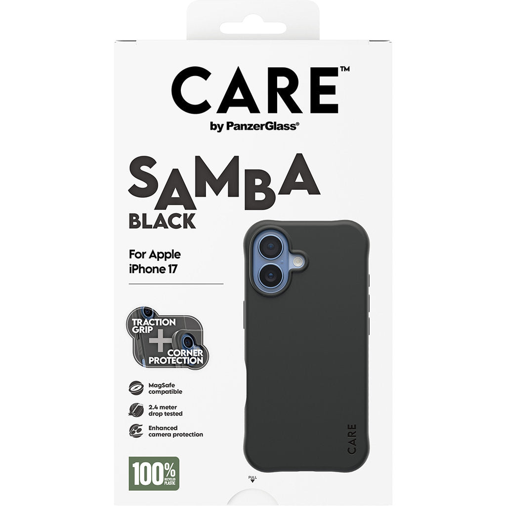 CARE by PanzerGlass Fashionable Case Samba Black MagSafe iPhone 17