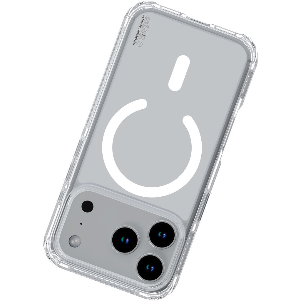 SoSkild Apple iPhone 17 Pro Defend Case Magnetic Ring Transparent