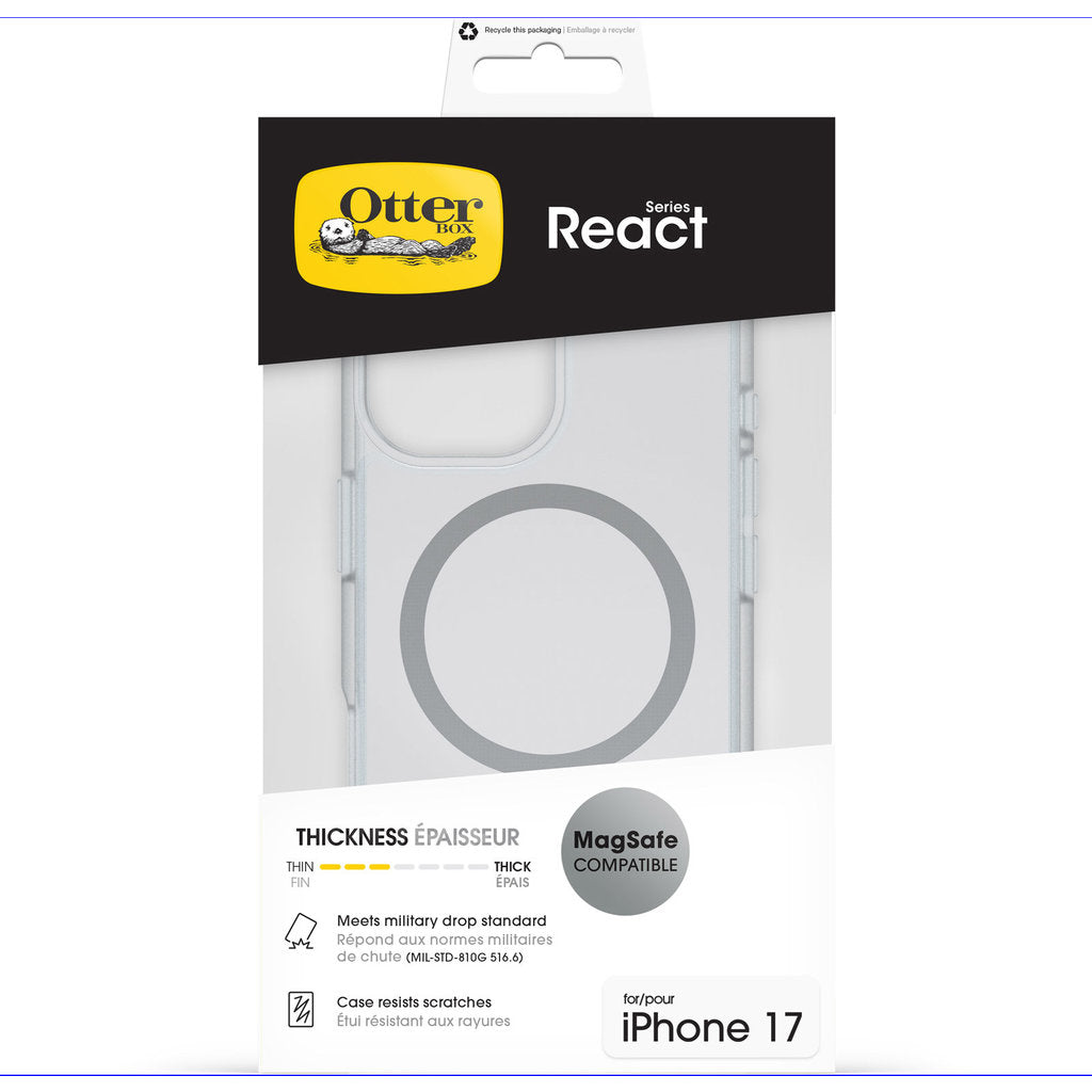OtterBox React MagSafe Case Apple iPhone 17 Clear