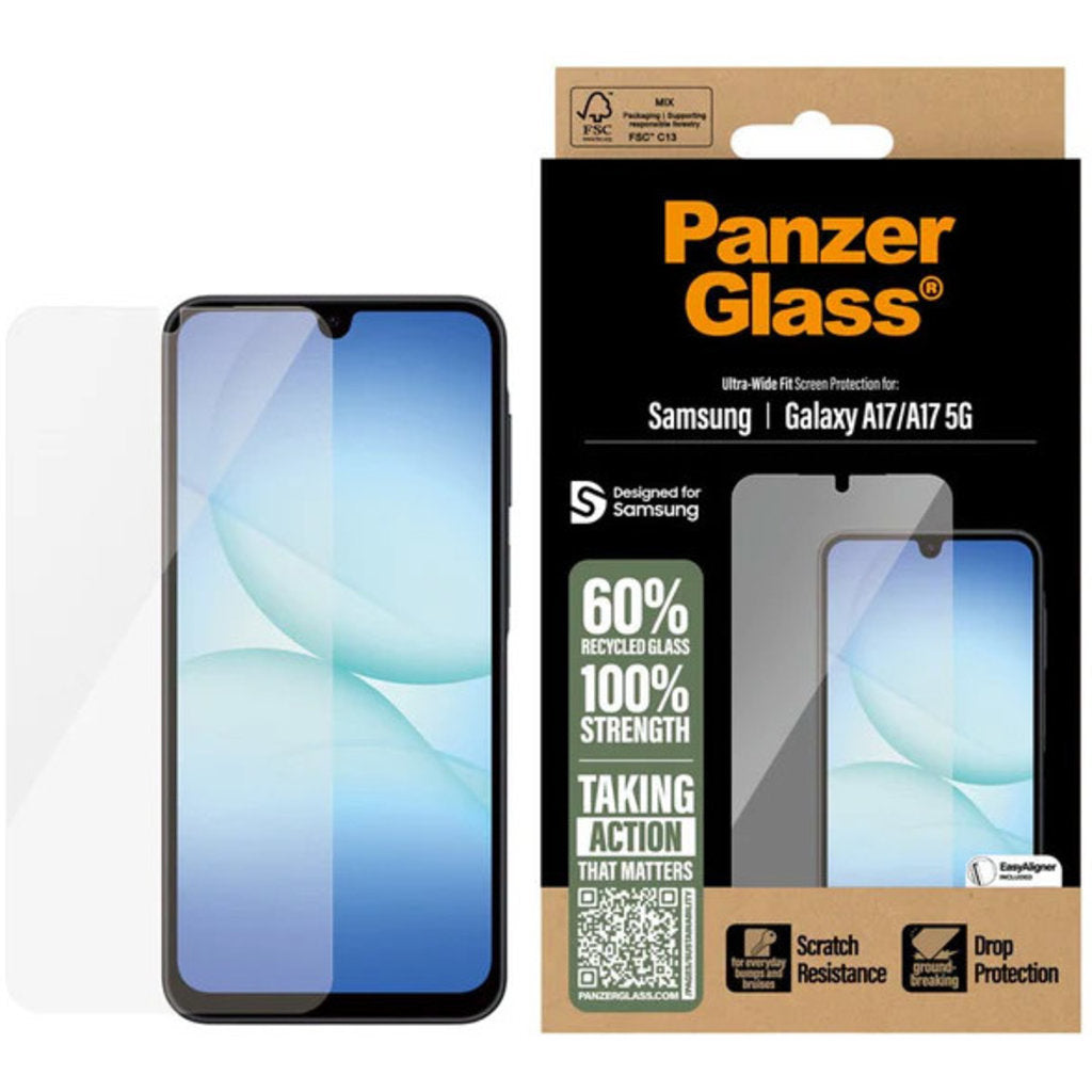 PanzerGlass Samsung Galaxy A17/A17 5G Ultra-Wide Fit Refresh with EasyAligner
