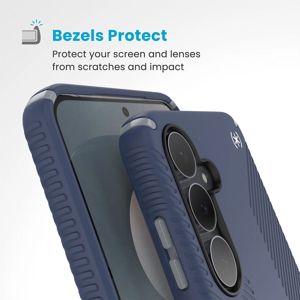 Speck Presidio2 Grip + Magnet Samsung Galaxy S25 FE Coastal Blue - with Microban