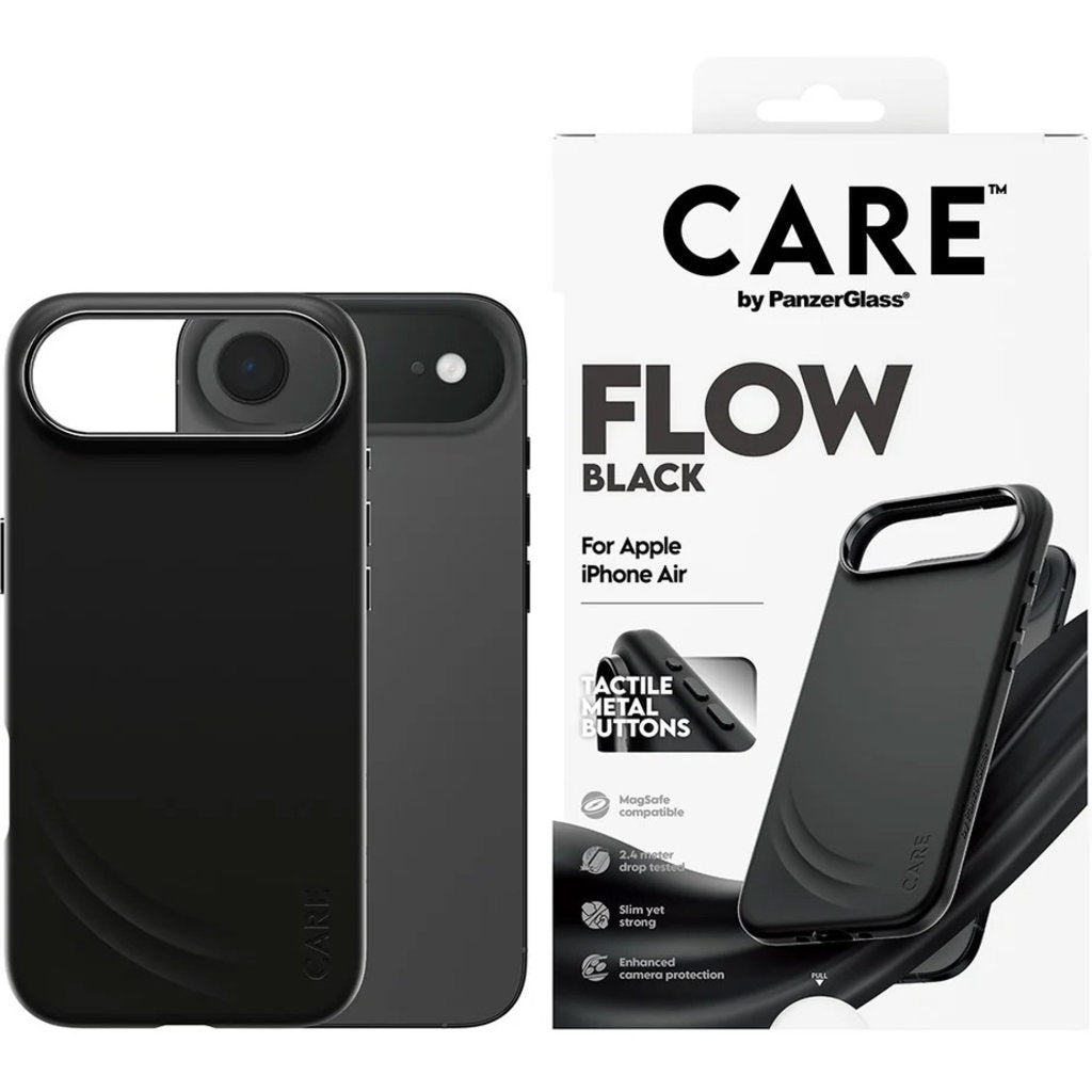 CARE by PanzerGlass Feature FLOW MagSafe Case iPhone 17 Air Black