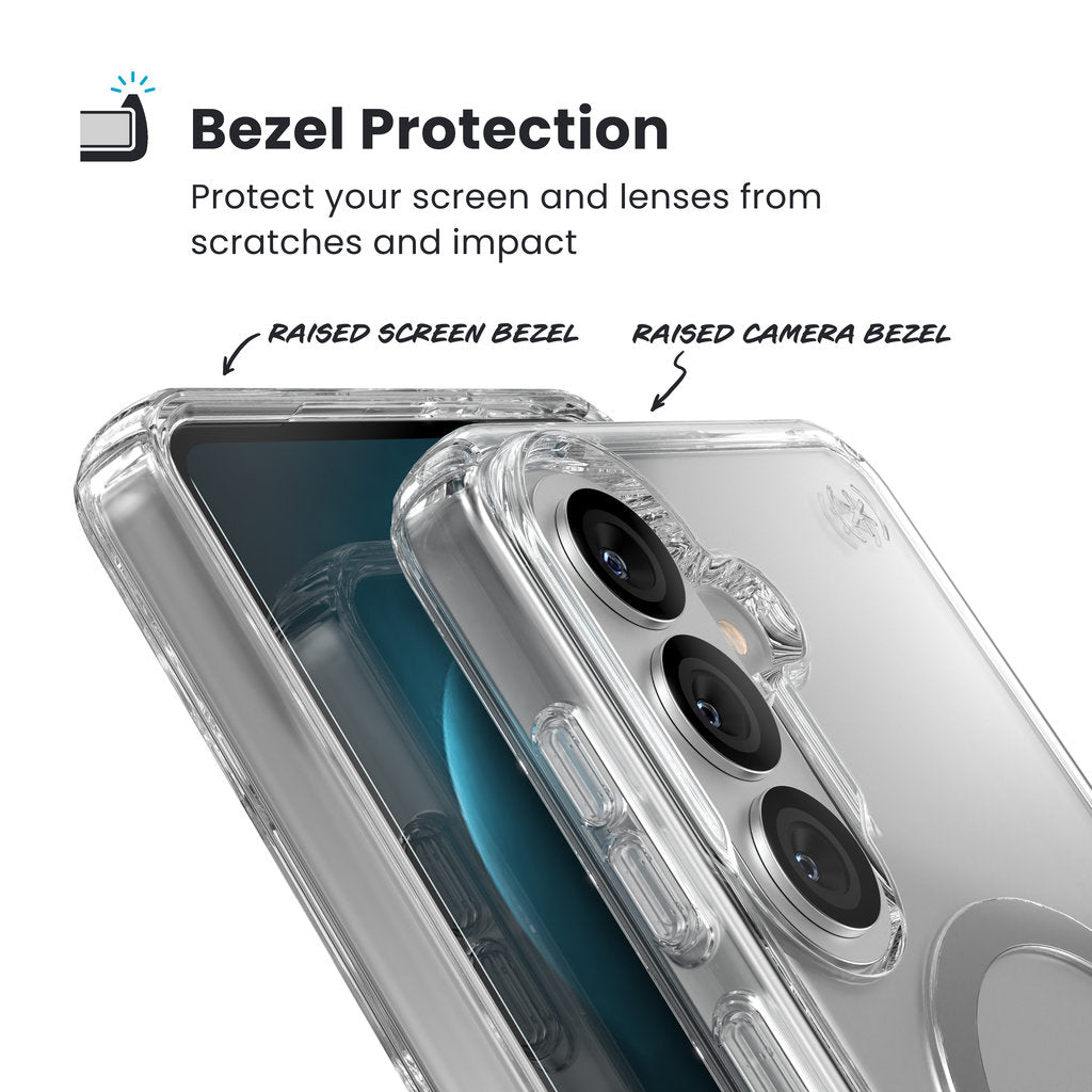 Speck Presidio2 Clear + Magnet Samsung Galaxy S26 Plus - mit Microban