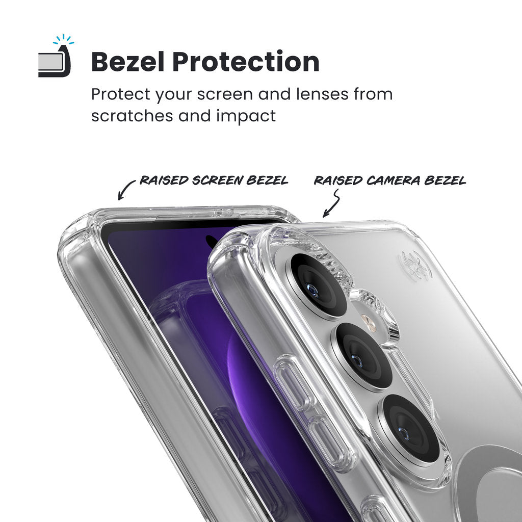 Speck Presidio2 Clear + Magnet Samsung Galaxy S26 - with Microban