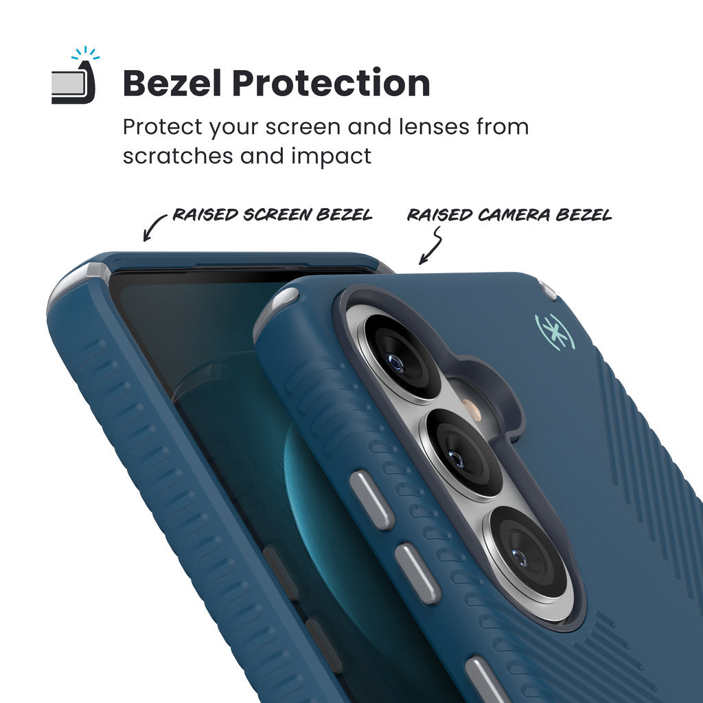 Speck Presidio2 Grip + Magnet Samsung Galaxy S26 Plus Coastal Blue - with Microban