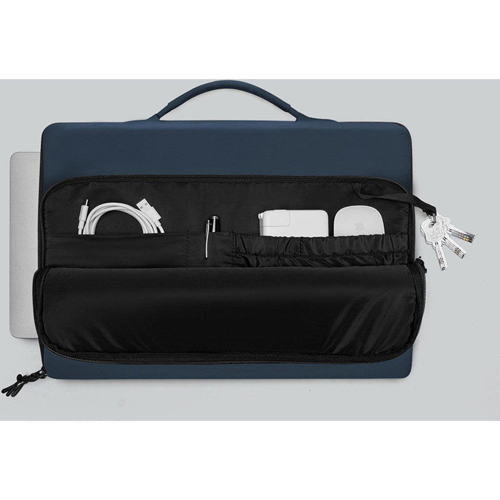 Gaston Luga Dash Cushioned Briefcase 16" - Dark Blue
