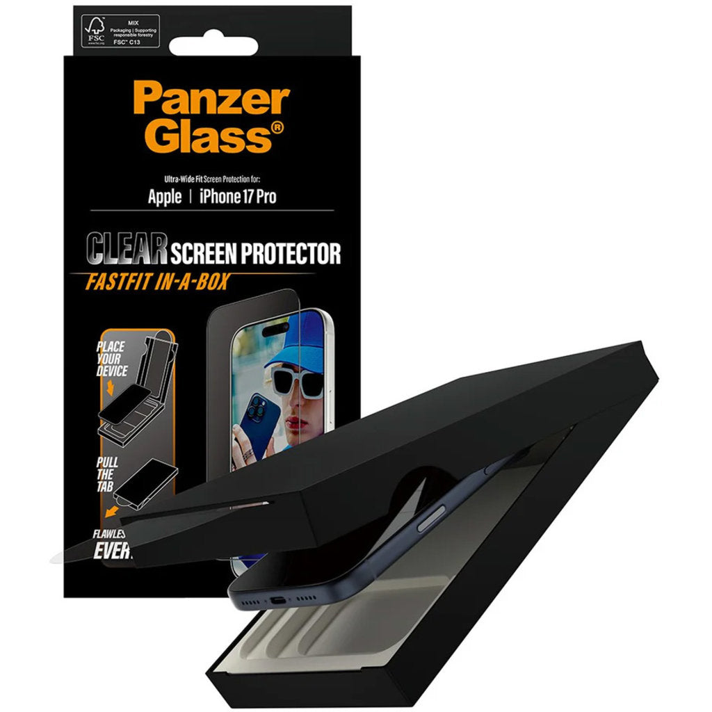 PanzerGlass FastFit Apple iPhone 17 Pro - Ultra-Large-Ajustement